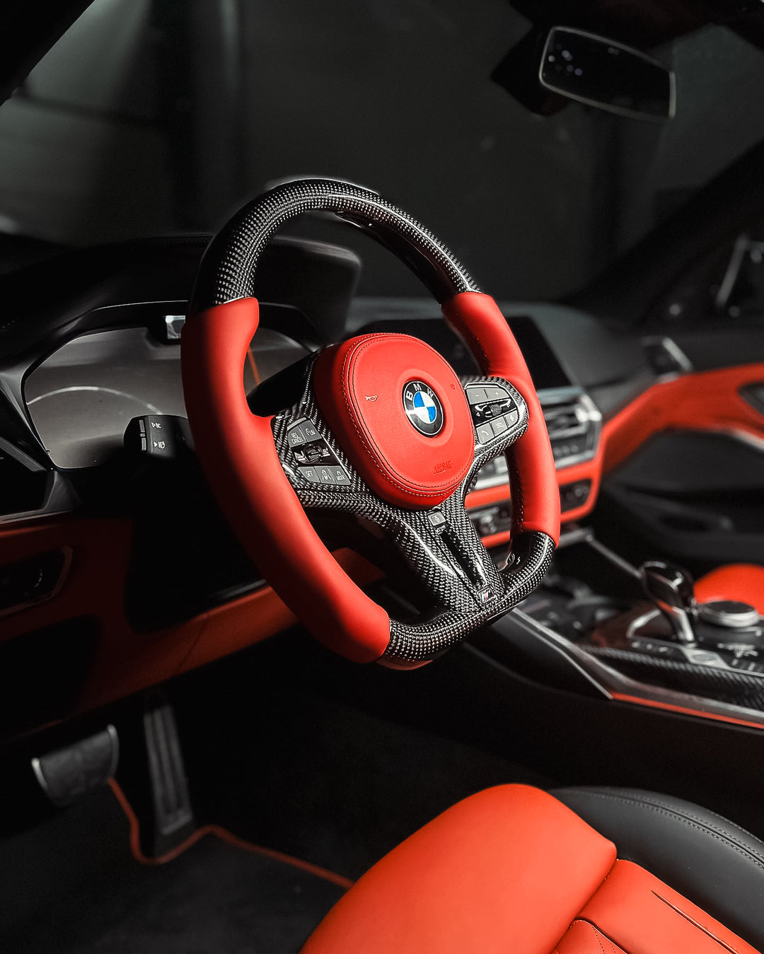BMW G CHASSIS | CARBON FIBER CUSTOM STEERING WHEEL G8X M/ G20 3 SERIES