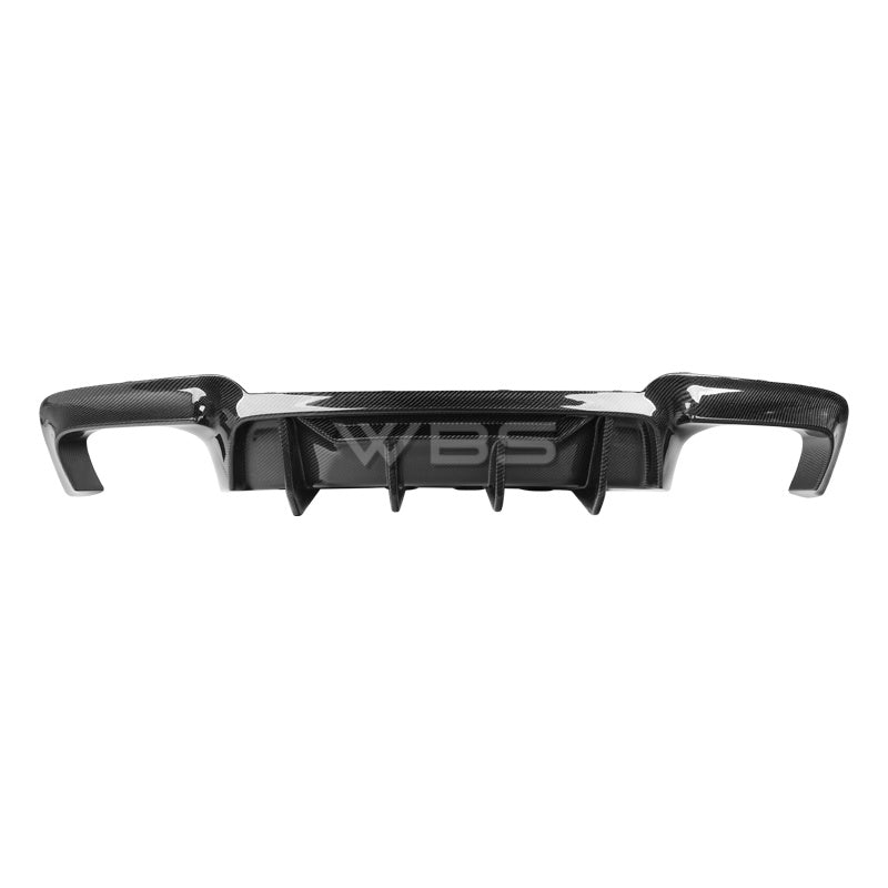 BMW M5 F10 GTX STYLE REAR DIFFUSER GENUINE CARBON FIBER