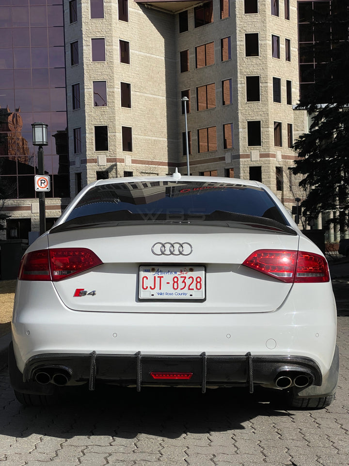 AUDI S4/ A4 B8 DIFFUSER KB STYLE GENUINE CARBON FIBER