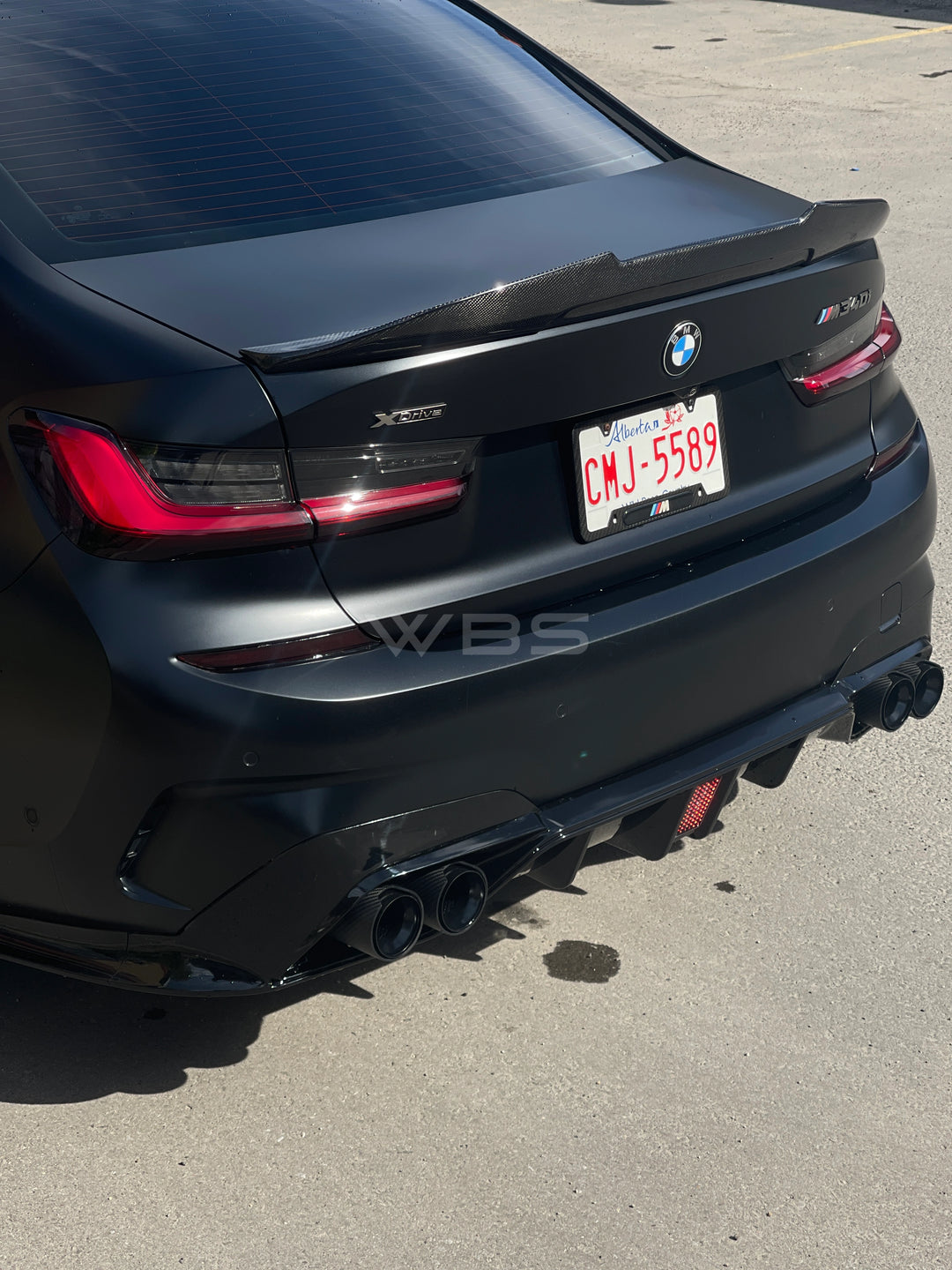 BMW G20 3 SERIES TRUNK SPOILER GTX STYLE GENUINE CARBON FIBER