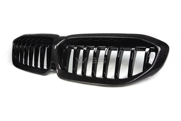 BMW G20 FRONT GRILLS GENUINE CARBON FIBER DUAL SLATS/ DIAMOND STYLE