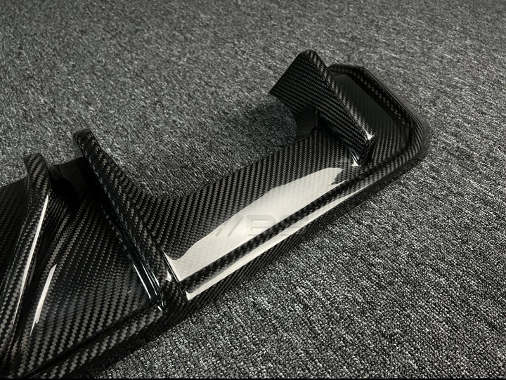 BMW M3/M4 G8X DIFFUSER LED AK STYLE GENUINE CARBON FIBER