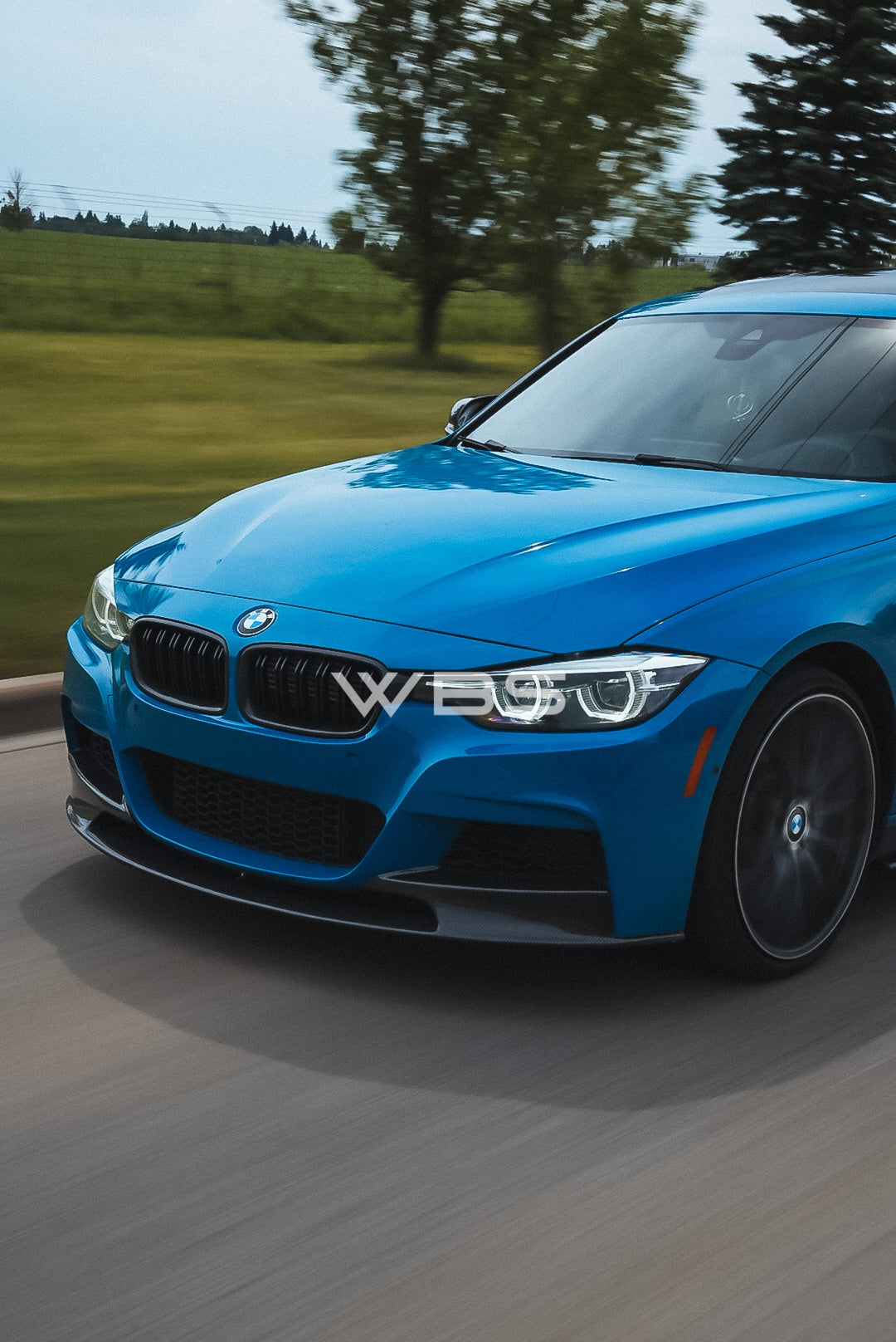 BMW 3 SERIES F30 F31 FRONT LIP M PERFORMANCE GENUINE CARBON FIBER