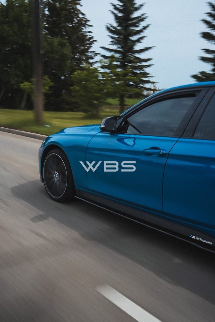 BMW F30 F31 SIDE SKIRTS V STYLE GENUINE CARBON FIBER
