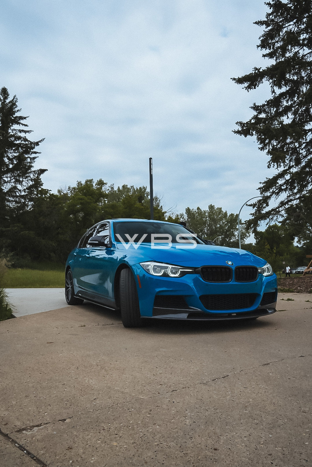 BMW 3 SERIES F30 F31 FRONT LIP M PERFORMANCE GENUINE CARBON FIBER
