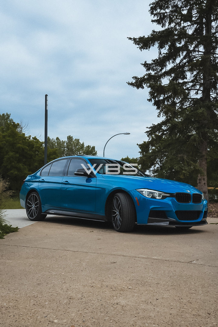 BMW F30 F31 SIDE SKIRTS V STYLE GENUINE CARBON FIBER