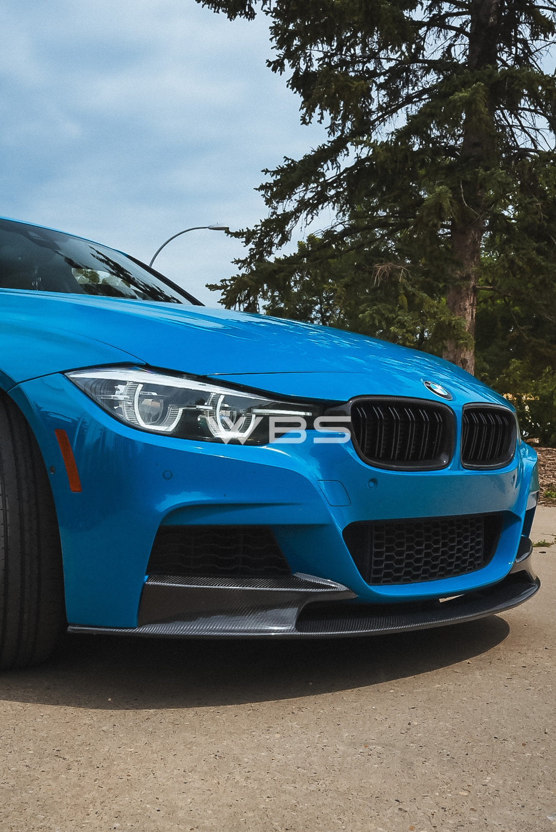 BMW 3 SERIES F30 F31 FRONT LIP M PERFORMANCE GENUINE CARBON FIBER