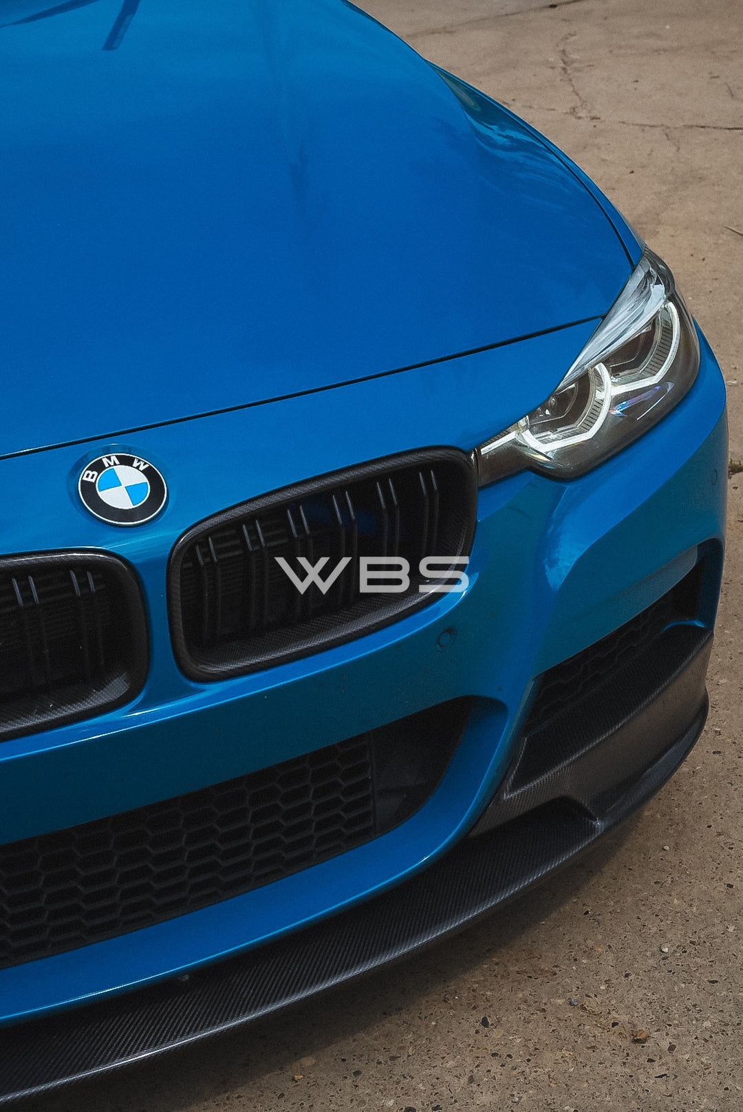 BMW 3 SERIES F30 F31 FRONT LIP M PERFORMANCE GENUINE CARBON FIBER