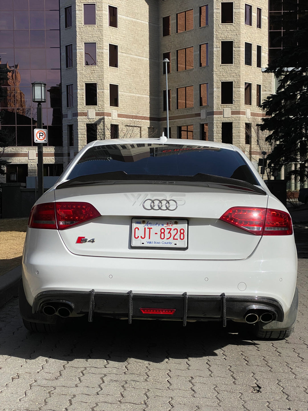 AUDI S4/ A4 B8 DIFFUSER KB STYLE GENUINE CARBON FIBER