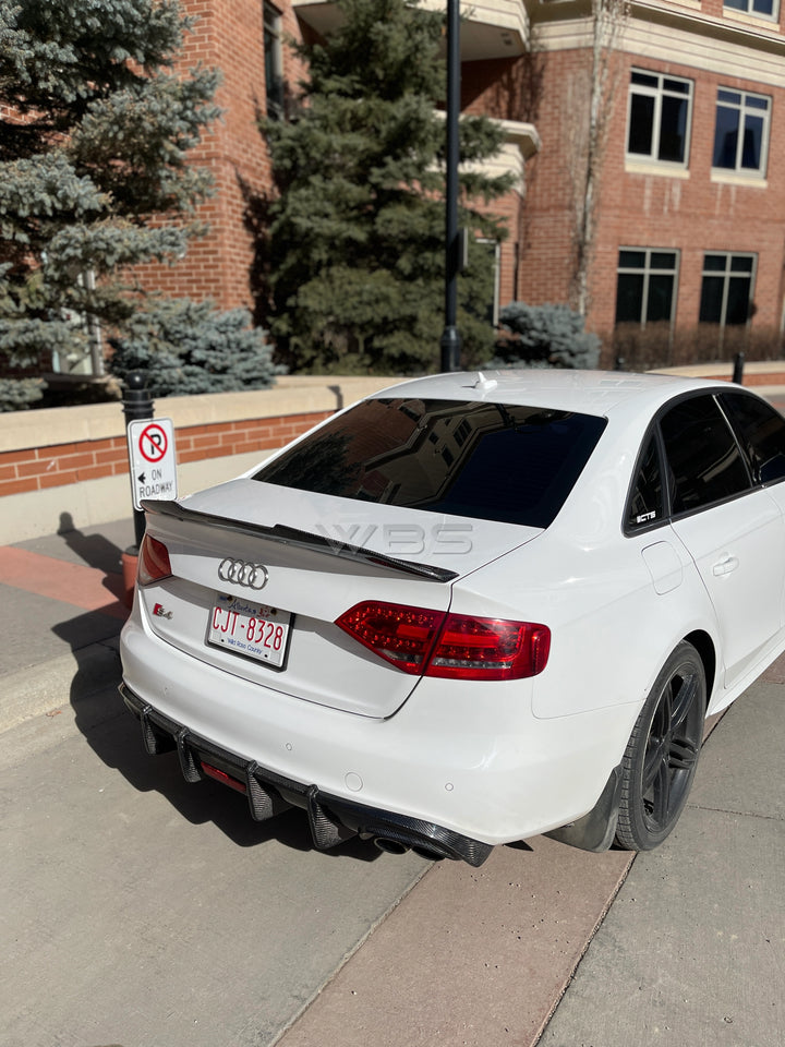 AUDI S4/ A4 B8.5 PSM TRUNK SPOILER GENUINE CARBON FIBER