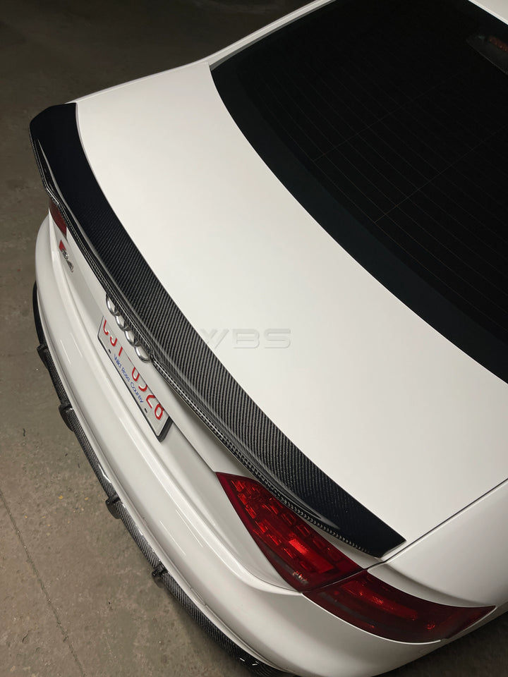 AUDI S4/ A4 B8 PSM TRUNK SPOILER GENUINE CARBON FIBER [2009-2012]