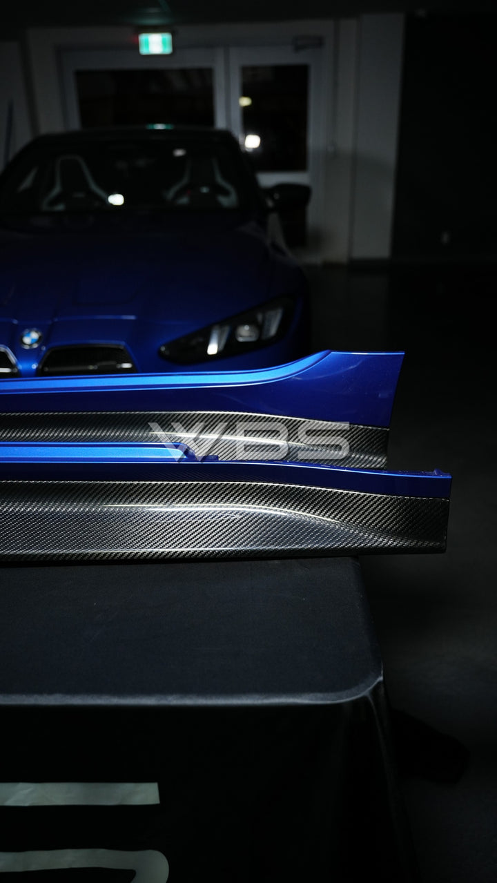 BMW G8X M3/M4 3D STYLE SIDE SKIRTS GENUINE CARBON FIBER