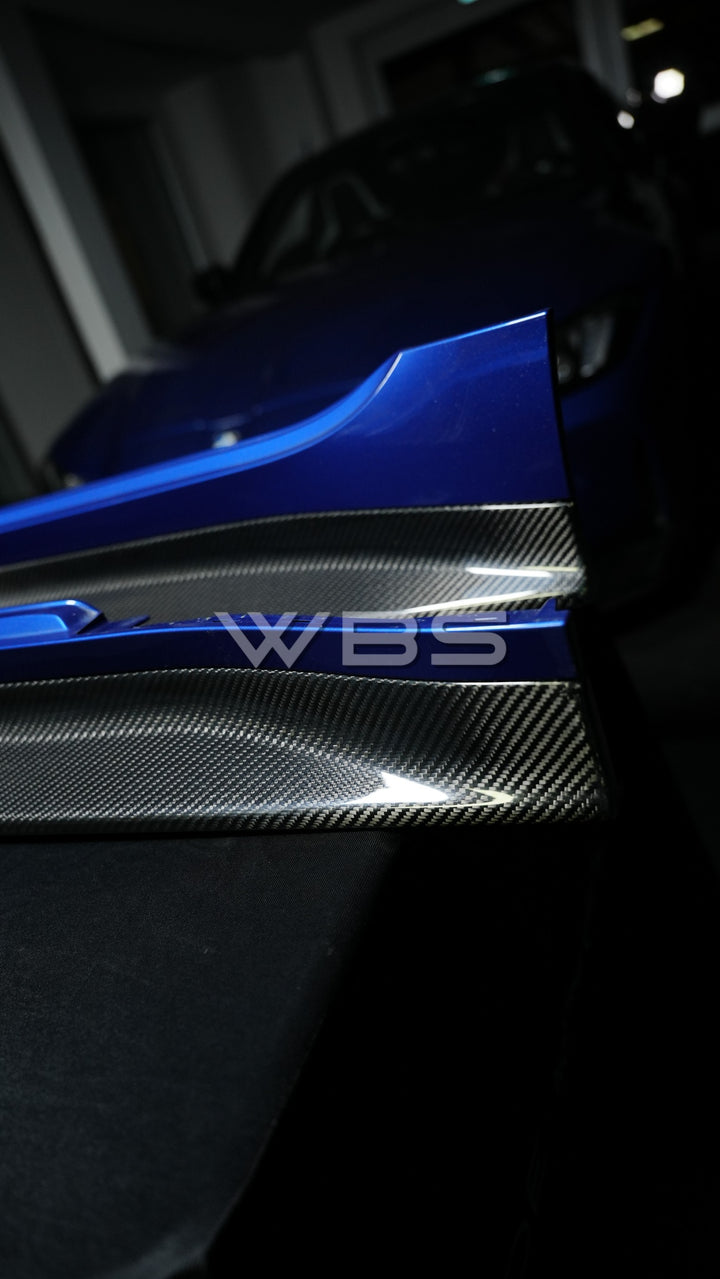 BMW G8X M3/M4 3D STYLE SIDE SKIRTS GENUINE CARBON FIBER