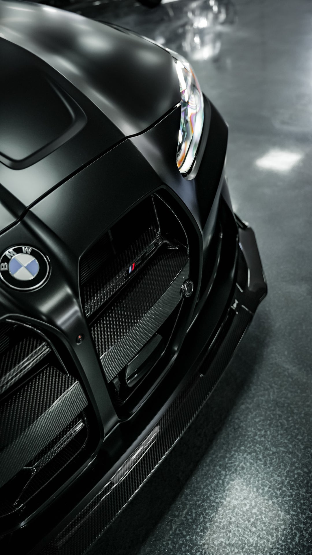 BMW G8X M3 M4 V-STYLE FRONT LIP GENUINE CARBON FIBER