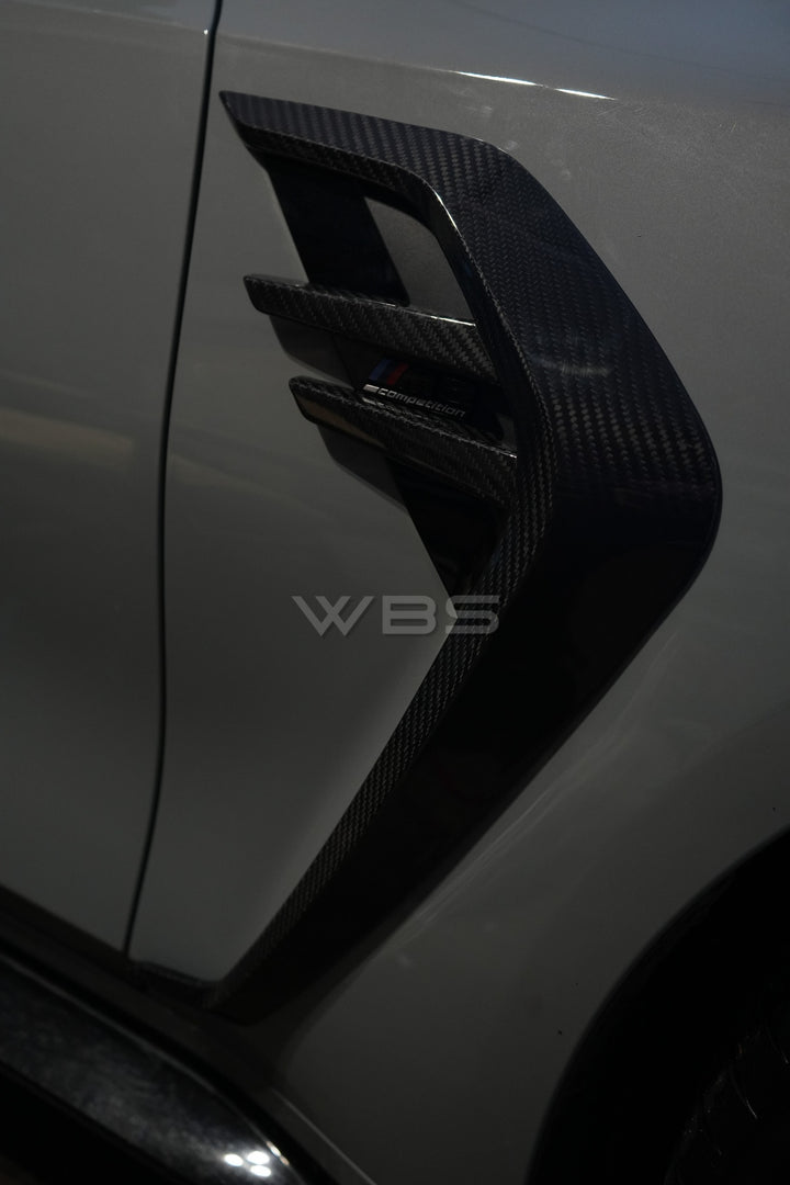 BMW G8X M3 M4 DTM FENDER TRIMS STYLE GENUINE DRY CARBON FIBER