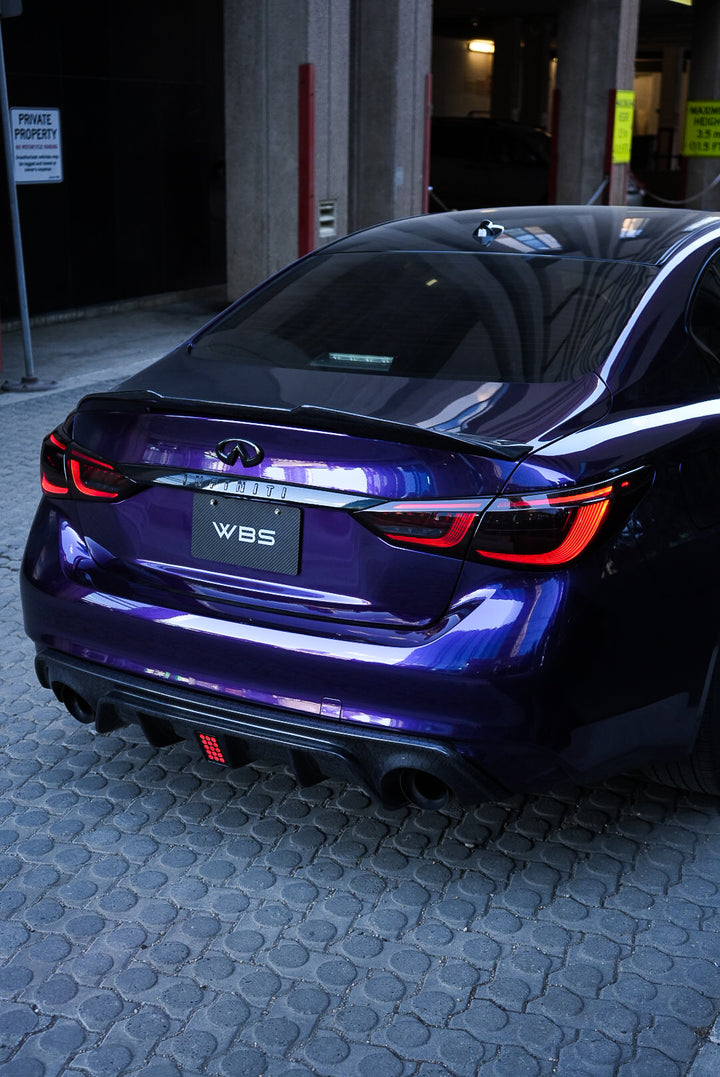INFINITI Q50 DIFFUSER DIGITAL LED LIGHT GENUINE CARBON FIBER 2014-2021
