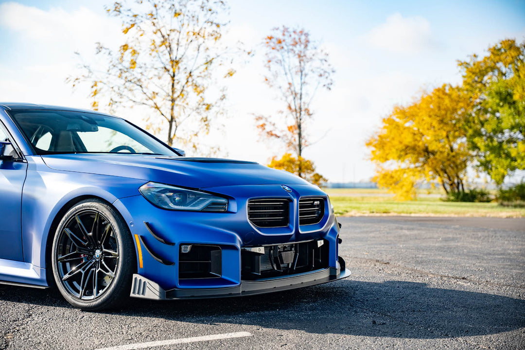 BMW G87 M2 VR STYLE CANARDS KIT-GENUINE CARBON FIBER