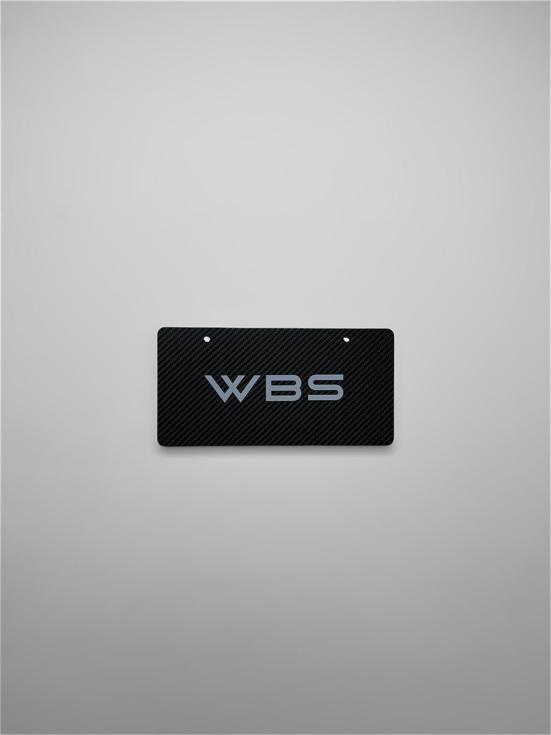 WBS LICENSE PLATE COVER GENUINE DRY CARBON FIBER