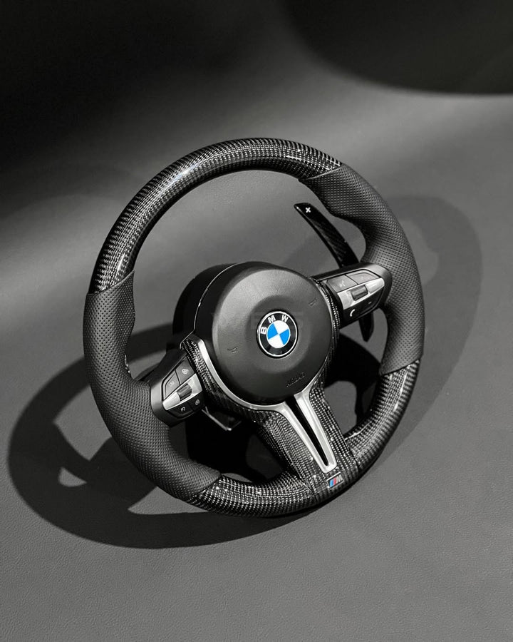 BMW F CHASSIS | CARBON FIBER CUSTOM STEERING WHEEL F8X M