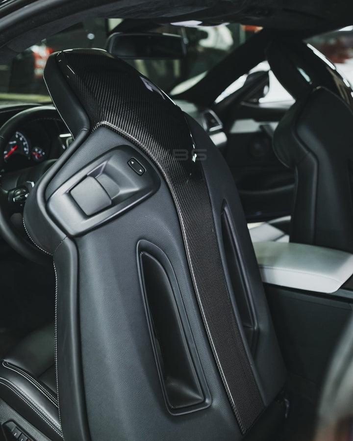 BMW F80 M3 | F82 F83 M4 SEAT BACKS GENUINE CARBON FIBER