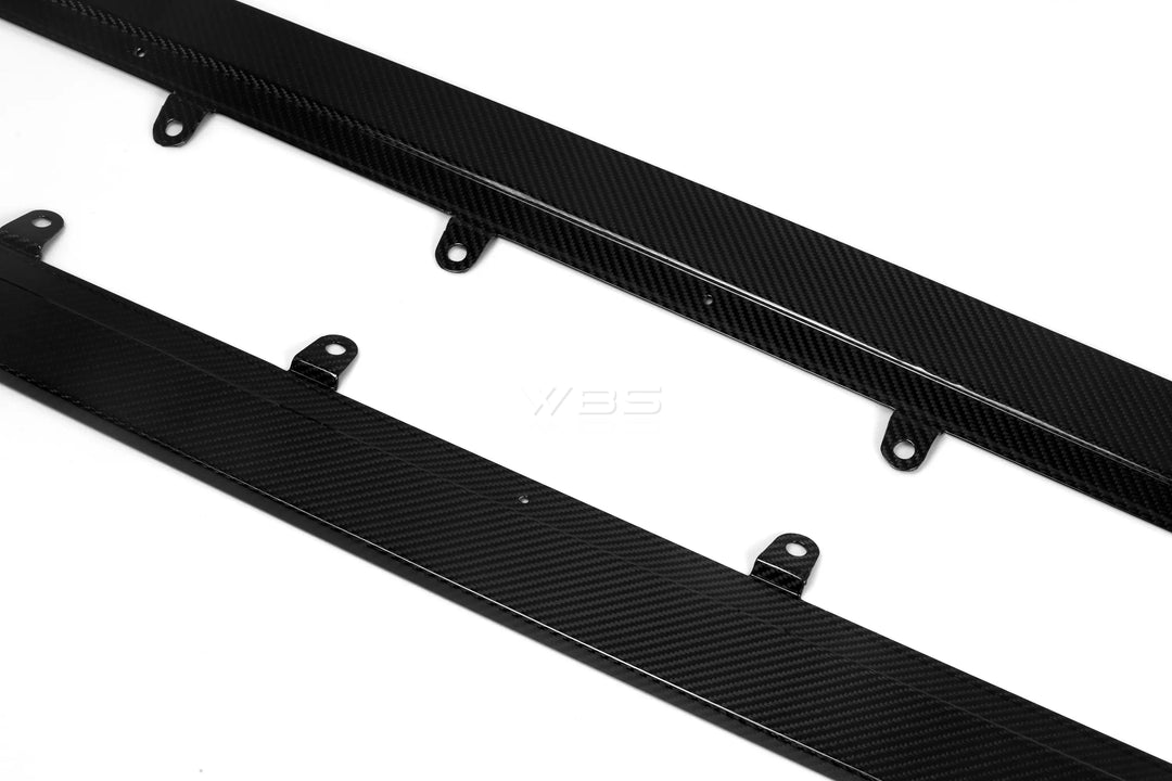 BMW F90 M5 M PERF STYLE SIDE SKIRTS GENUINE DRY CARBON FIBER