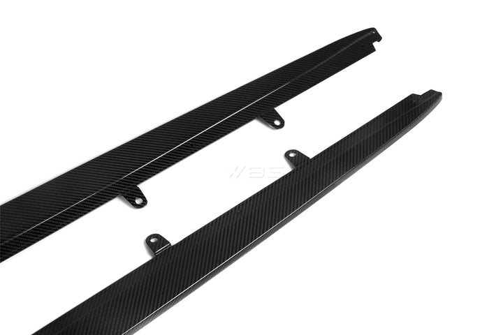 BMW F90 M5 M PERF STYLE SIDE SKIRTS GENUINE DRY CARBON FIBER