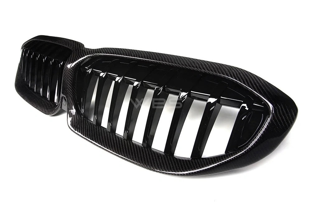 BMW G20 FRONT GRILLS GENUINE CARBON FIBER DUAL SLATS/ DIAMOND STYLE