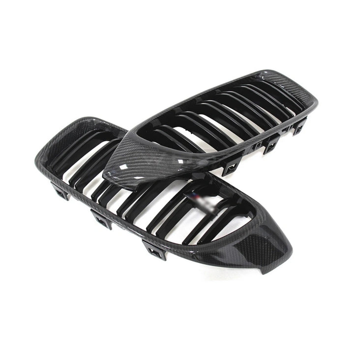 BMW F8X M3/ M4 DUAL SLATS FRONT GRILLS GENUINE CARBON FIBER