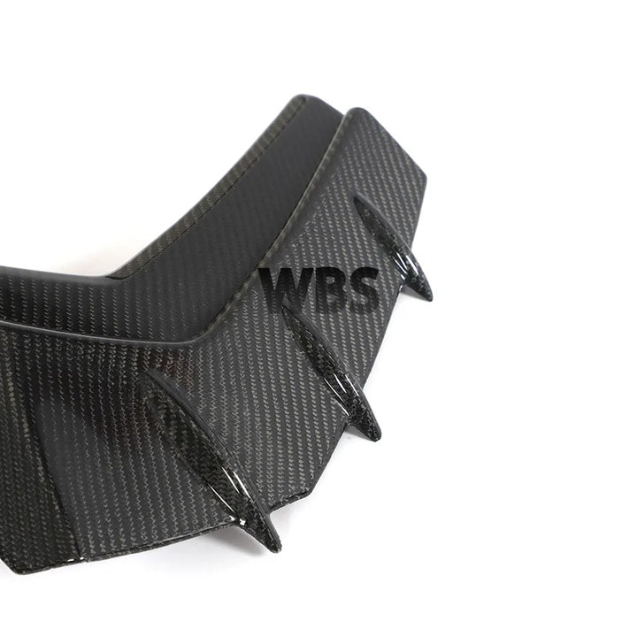 AUDI S3 FRONT BUMPER CANARDS, 3W STYLE, GENUINE CARBON FIBER