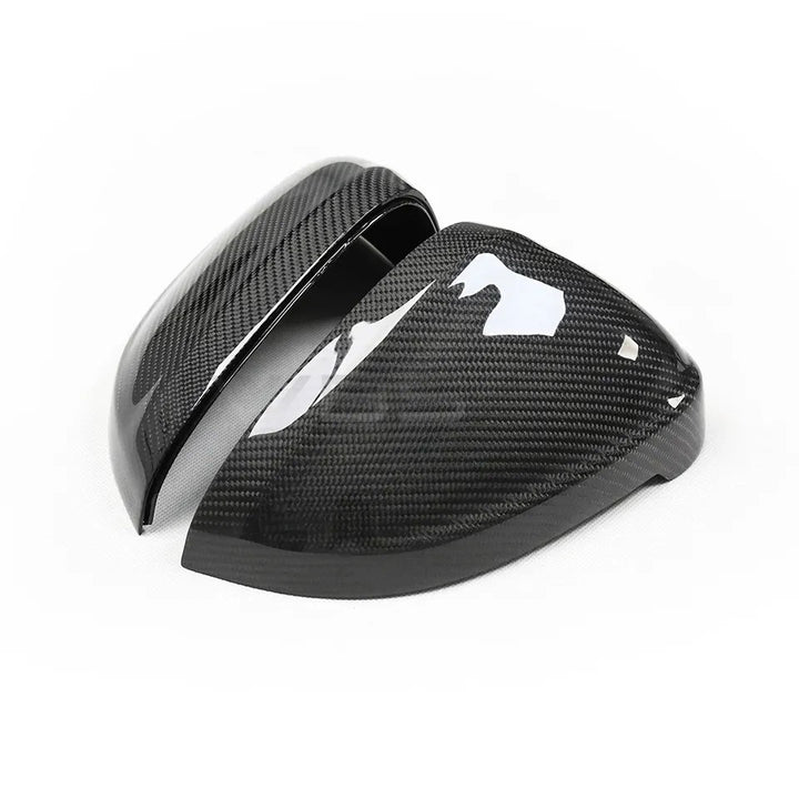 AUDI S4-A4 / S5-A5 B9 MIRROR CAPS OEM REPLACEMENT GENUINE CARBON FIBER