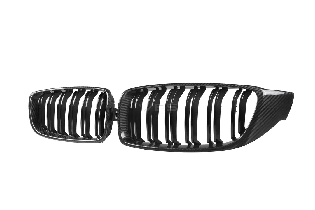 BMW F8X M3/ M4 DUAL SLATS FRONT GRILLS GENUINE CARBON FIBER