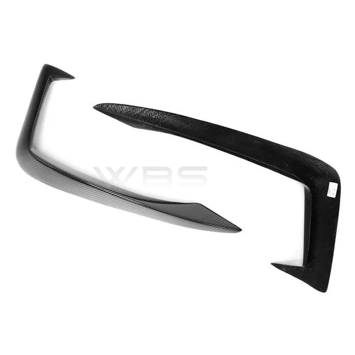 AUDI B9 A4/ S4 FRONT TRIM CANARDS GENUINE CARBON FIBER