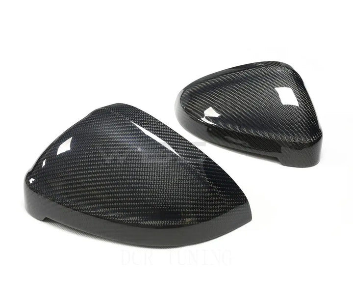 AUDI S4-A4 / S5-A5 B9 MIRROR CAPS OEM REPLACEMENT GENUINE CARBON FIBER