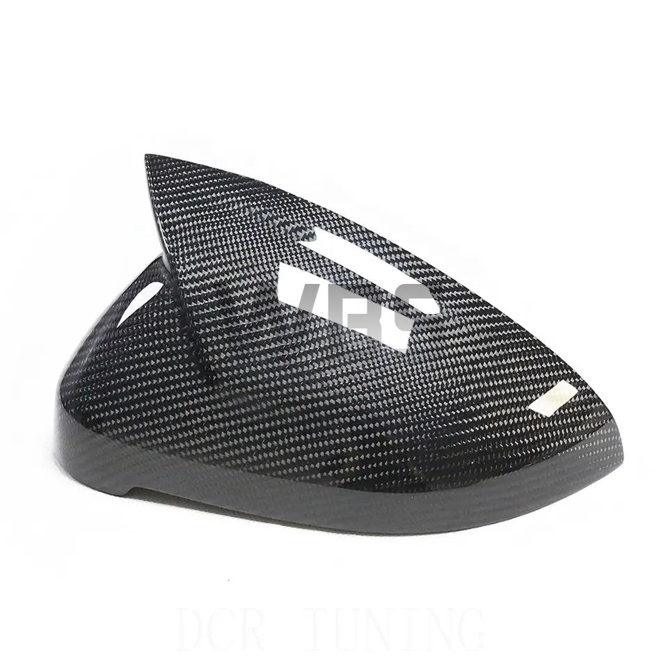 AUDI A5/S5/RS5 B9 (OEM REPLACEMENT) SIDE MIRROR CAPS, M POWER STYLE GENUINE 3D CARBON FIBER [2017-23]