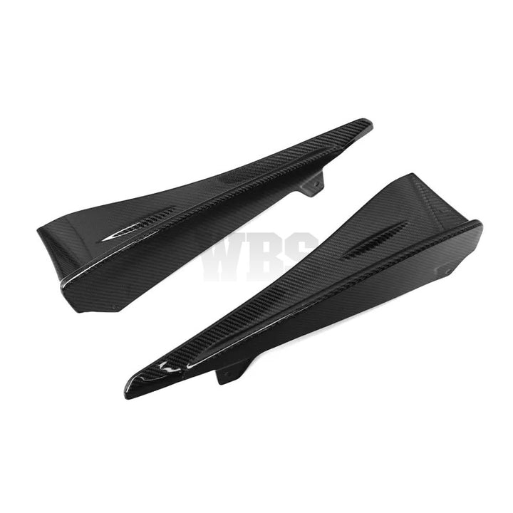 SUBARU BRZ/ GR86 REAR BUMPER SIDE SPLITTERS, GENUINE CARBON FIBER