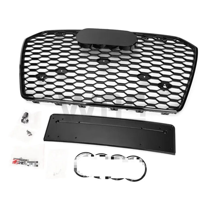 AUDI A6/ S6 C7.5 PERFORMANCE FRONT honeycomb grill, GLOSSY BLACK