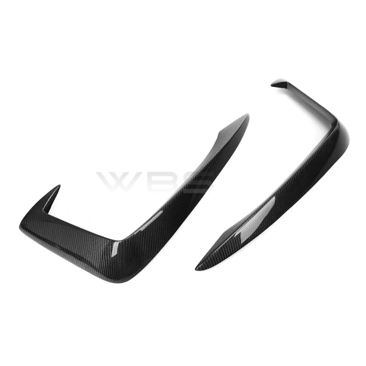 AUDI B9 A4/ S4 FRONT TRIM CANARDS GENUINE CARBON FIBER