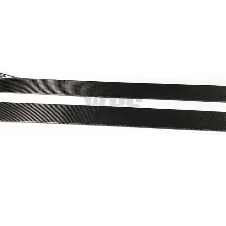 MERCEDES W204 C CLASS/ C63 SEDAN SIDE SKIRT EXTENSIONS GENUINE CARBON FIBER