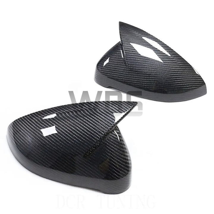 AUDI A5/S5/RS5 B9 (OEM REPLACEMENT) SIDE MIRROR CAPS, M POWER STYLE GENUINE 3D CARBON FIBER [2017-23]