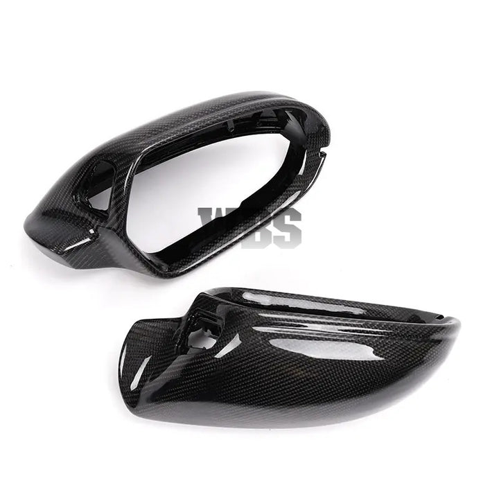 AUDI A6/ S6 C7 C7.5 SIDE MIRROR CAPS 3D GENUINE CARBON FIBER MATERIAL [WITH Blind SPOT Assist]