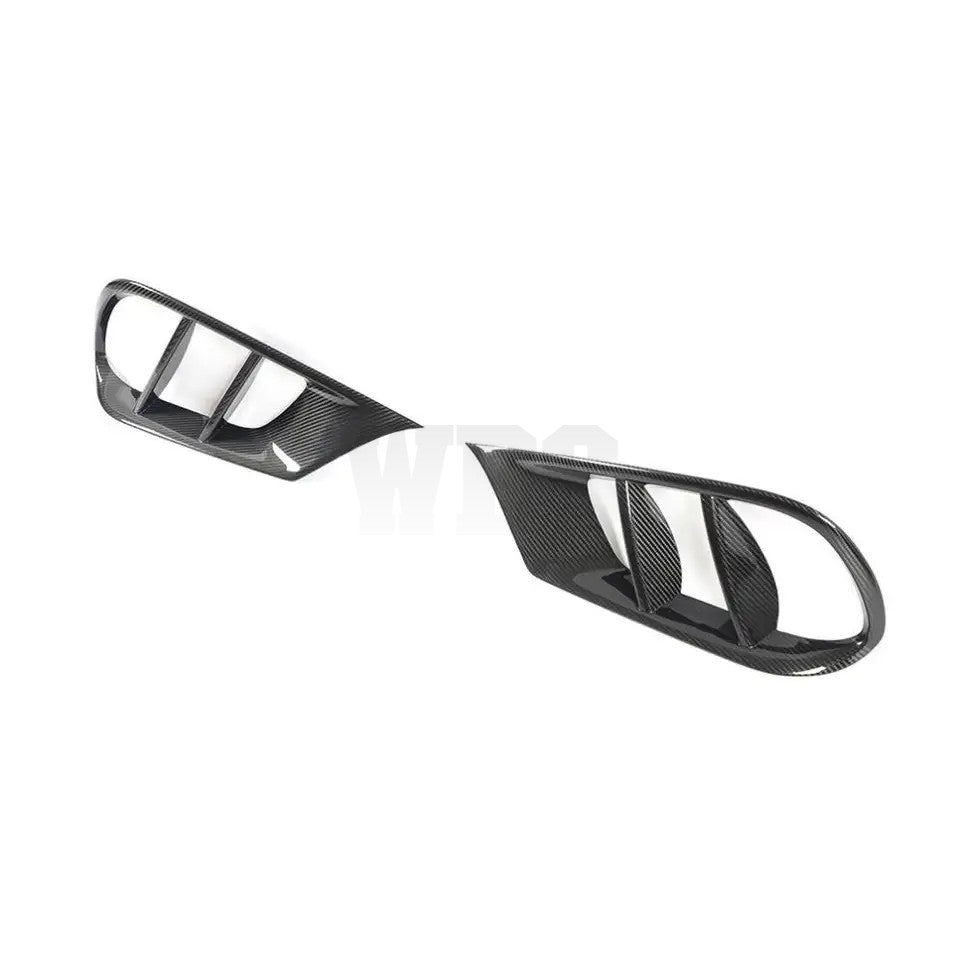 MERCEDES W212 E63/E CLASS FRONT VENT TRIMS GENUINE CARBON FIBER