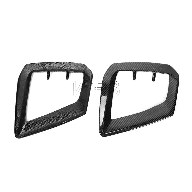 AUDI A4 B10 FRONT BUMPER AIR Intake TRIM, 3D GENUINE CARBON FIBER