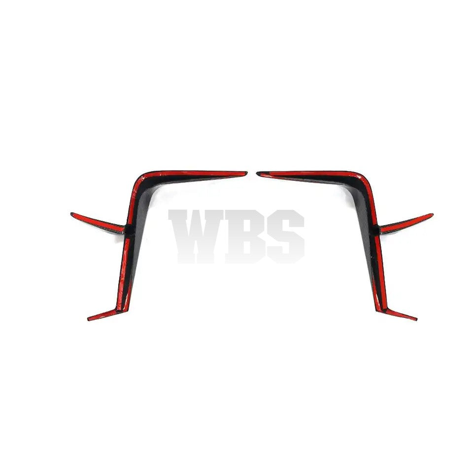 SUBARU BRZ/ GR86 FRONT BUMPER VENT CANARDS, GENUINE CARBON FIBER