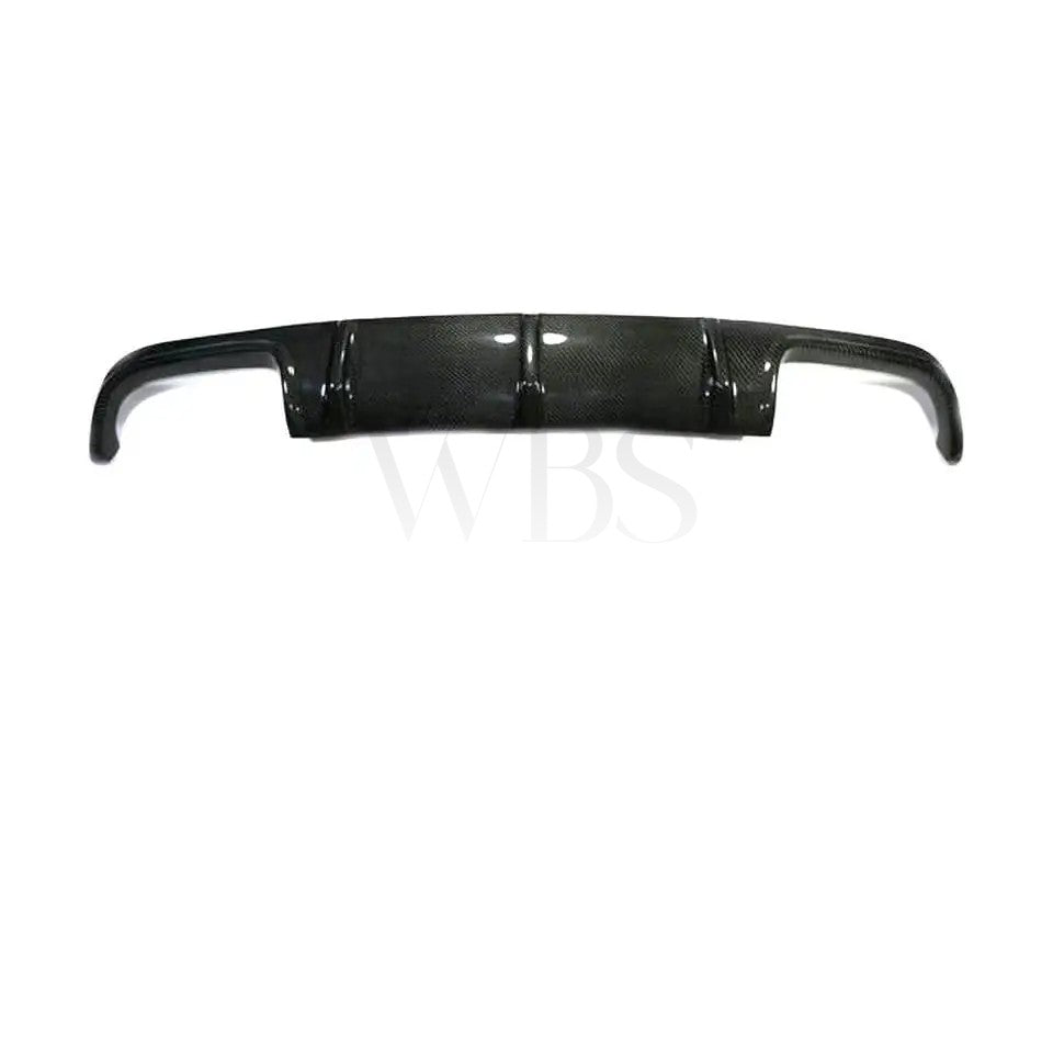 Real Carbon Fiber Rear Bumper Diffuser For 2007-2009 Mercedes W211 E63 AMG Sedan (Quad Tip)