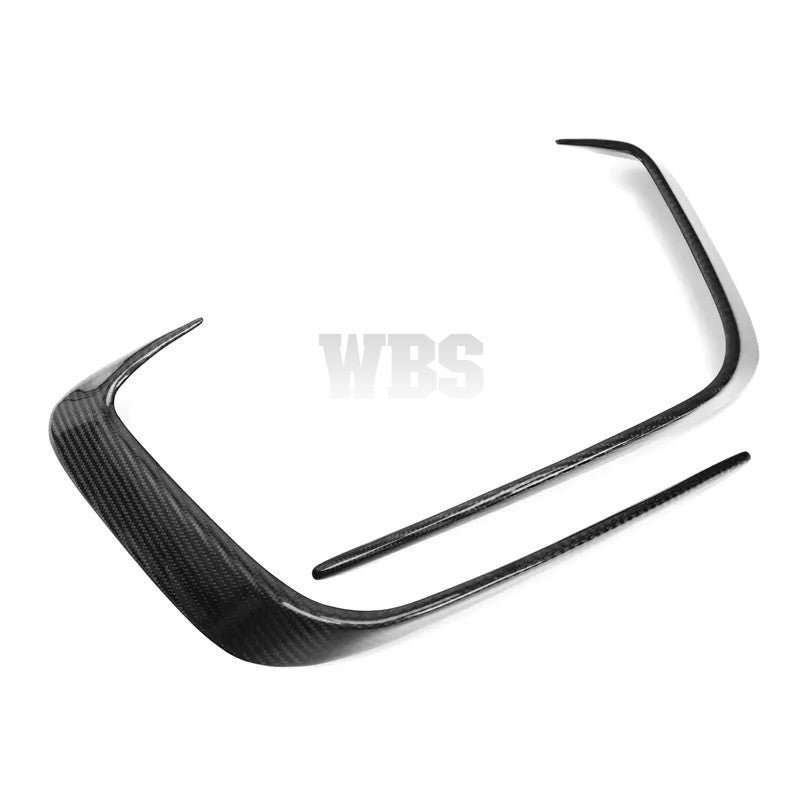 BMW 3 SERIES G20 G28 REAR BUMPER VENTS CANARDS GENUINE CARBON FIBER