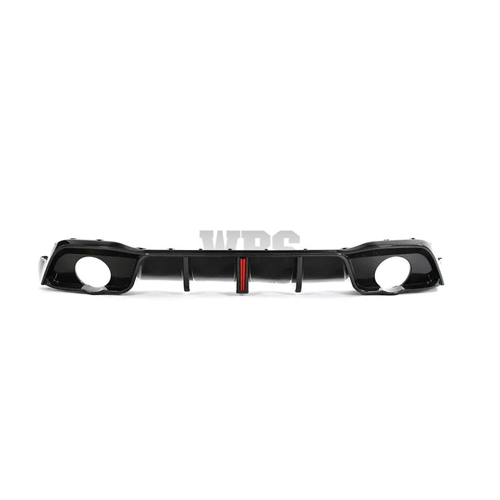 VOLKSWAGEN GOLF MK8 GTI CARBON FIBER DIFFUSER WITH 3RD BRAKE LED LIGHT DESIGN