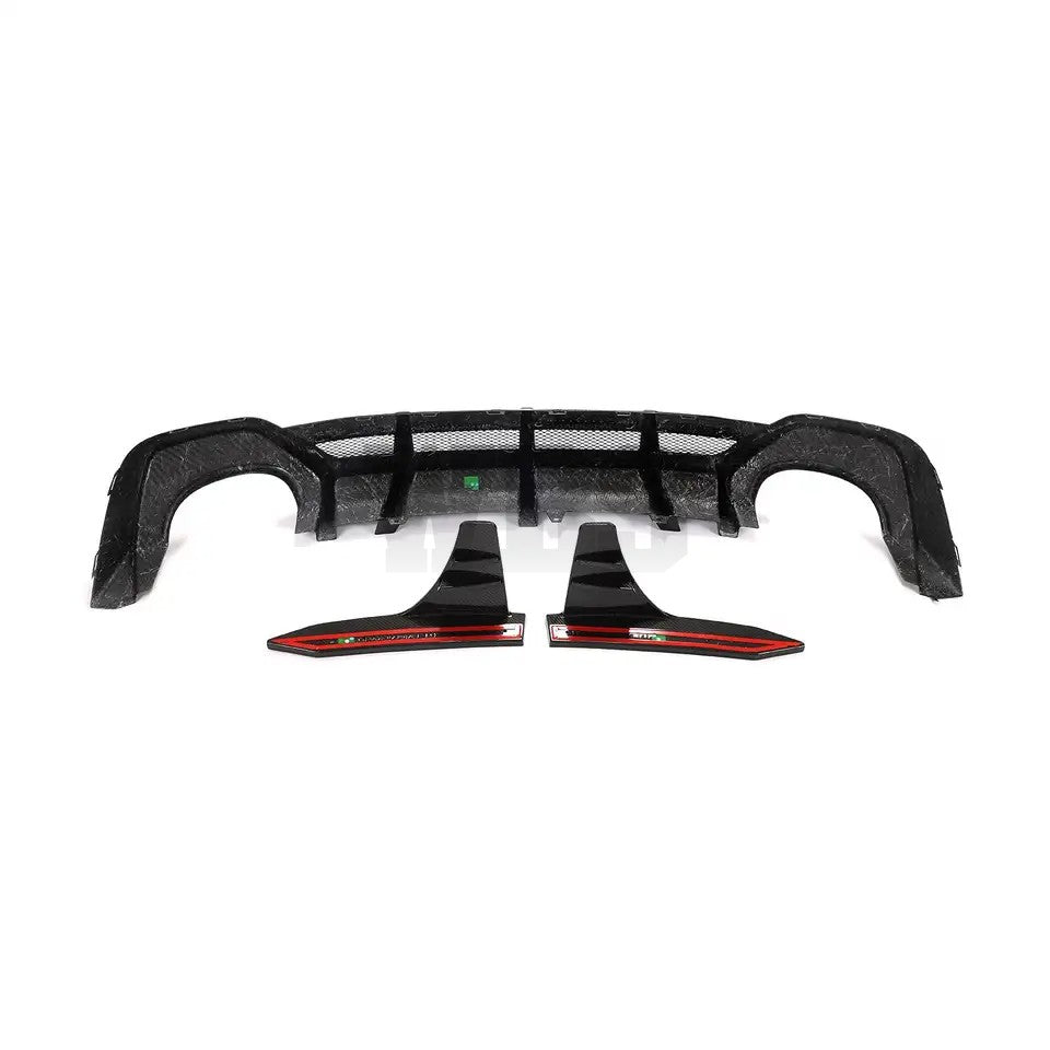 AUDI RS7 C8 Sportback REAR DIFFUSER, WB STYLE, GENUINE CARBON FIBER [2019-23]