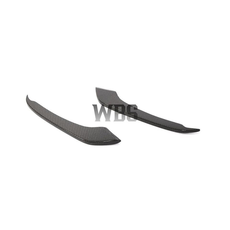 FORD MUSTANG FRONT PERFORMANCE TRIM CANARDS, GENUINE CARBON FIBER