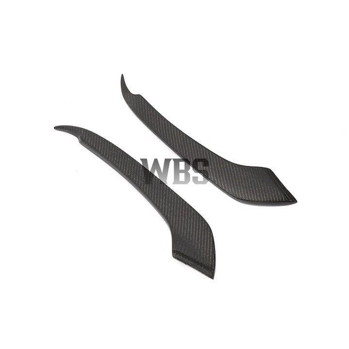 FORD MUSTANG FRONT PERFORMANCE TRIM CANARDS, GENUINE CARBON FIBER