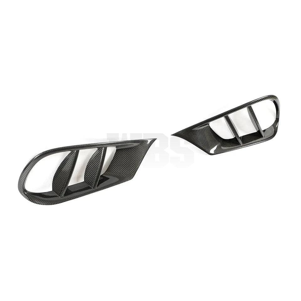 MERCEDES W212 E63/E CLASS FRONT VENT TRIMS GENUINE CARBON FIBER